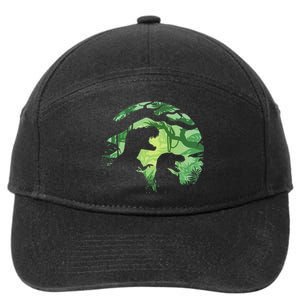 T-Rex Silhouette 7-Panel Snapback Hat