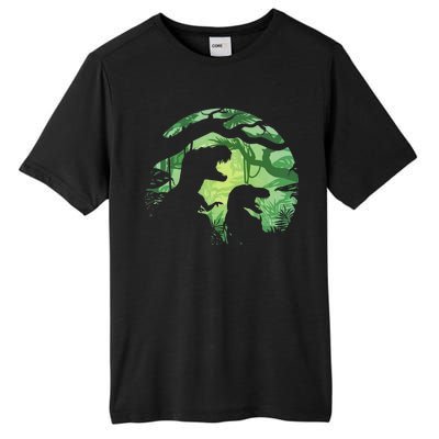 T-Rex Silhouette Tall Fusion ChromaSoft Performance T-Shirt