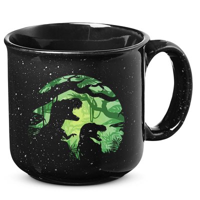T-Rex Silhouette 15oz Campfire Ceramic Mug