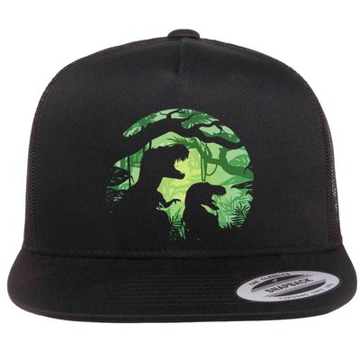 T-Rex Silhouette Flatbill Hat