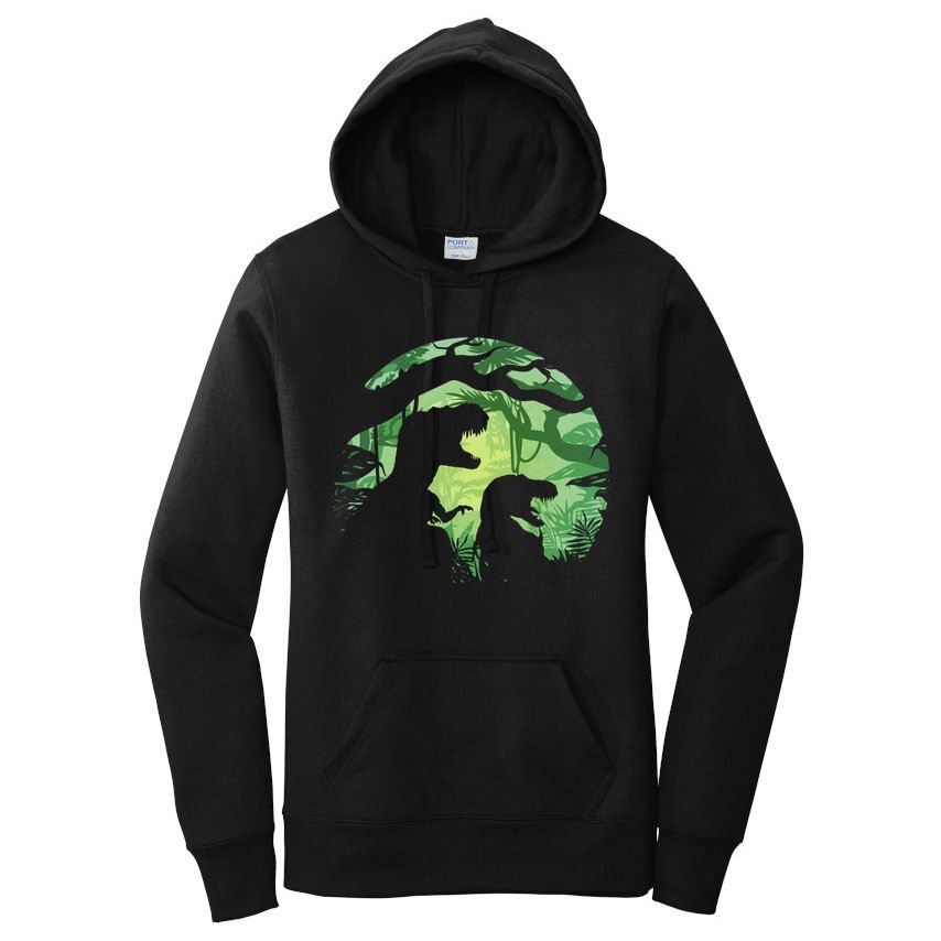 T-Rex Silhouette Women's Pullover Hoodie