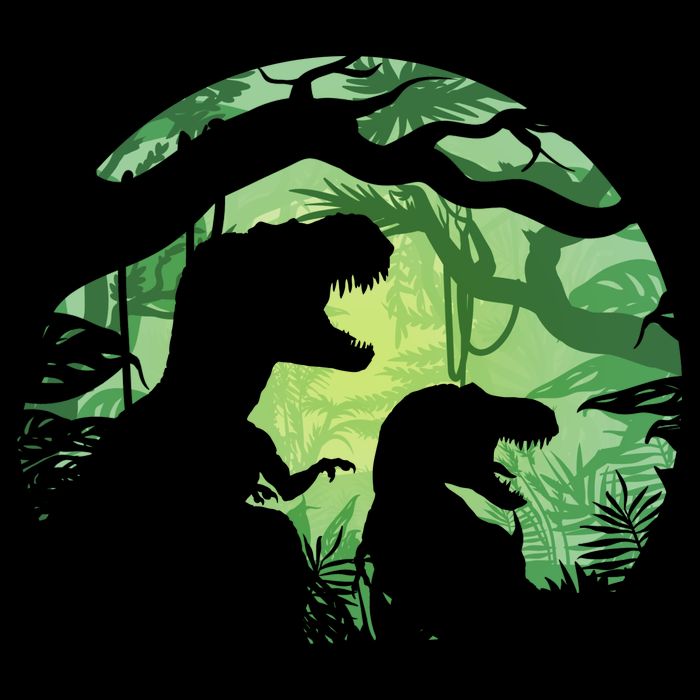 T-Rex Silhouette Magnet