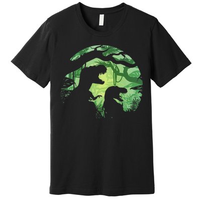 T-Rex Silhouette Premium T-Shirt