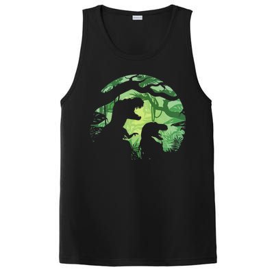 T-Rex Silhouette PosiCharge Competitor Tank