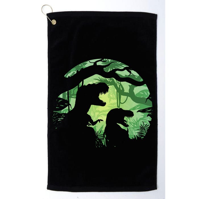 T-Rex Silhouette Golf Towel