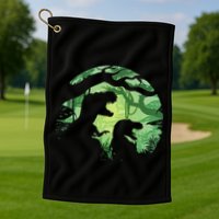T-Rex Silhouette Golf Towel