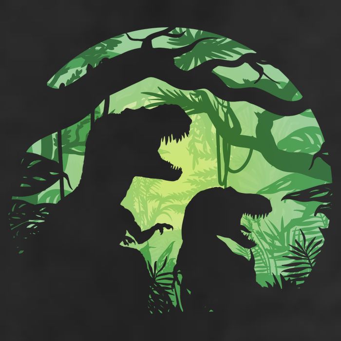T-Rex Silhouette Golf Towel