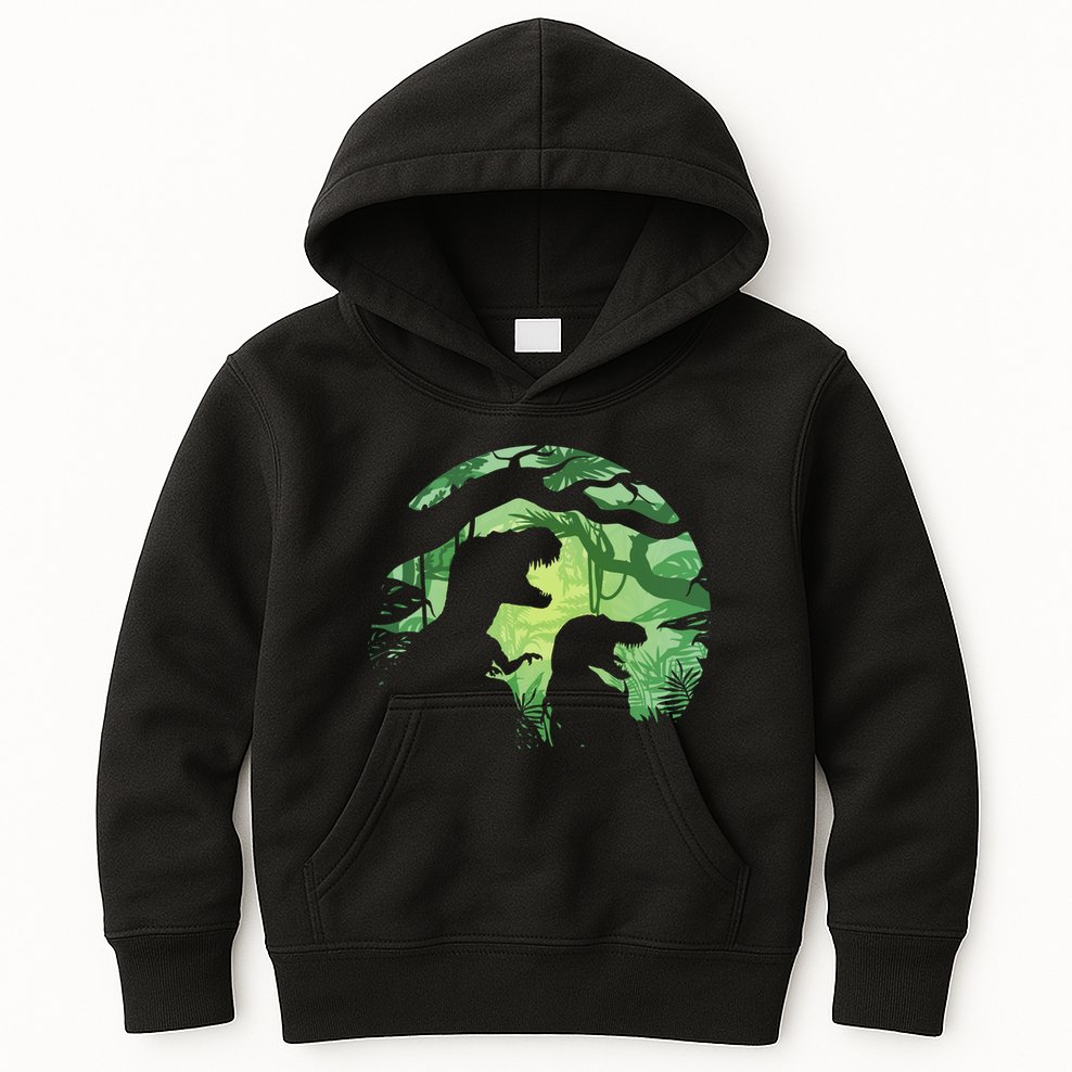 T-Rex Silhouette Kids Hoodie