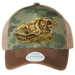 T-Rex Skull Skeleton Head Legacy Tie Dye Trucker Hat