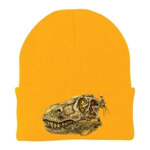 T-Rex Skull Skeleton Head Knit Cap Winter Beanie