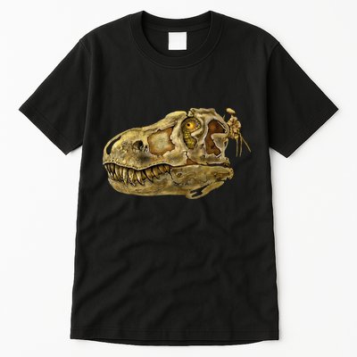 T-Rex Skull Skeleton Head Tall T-Shirt
