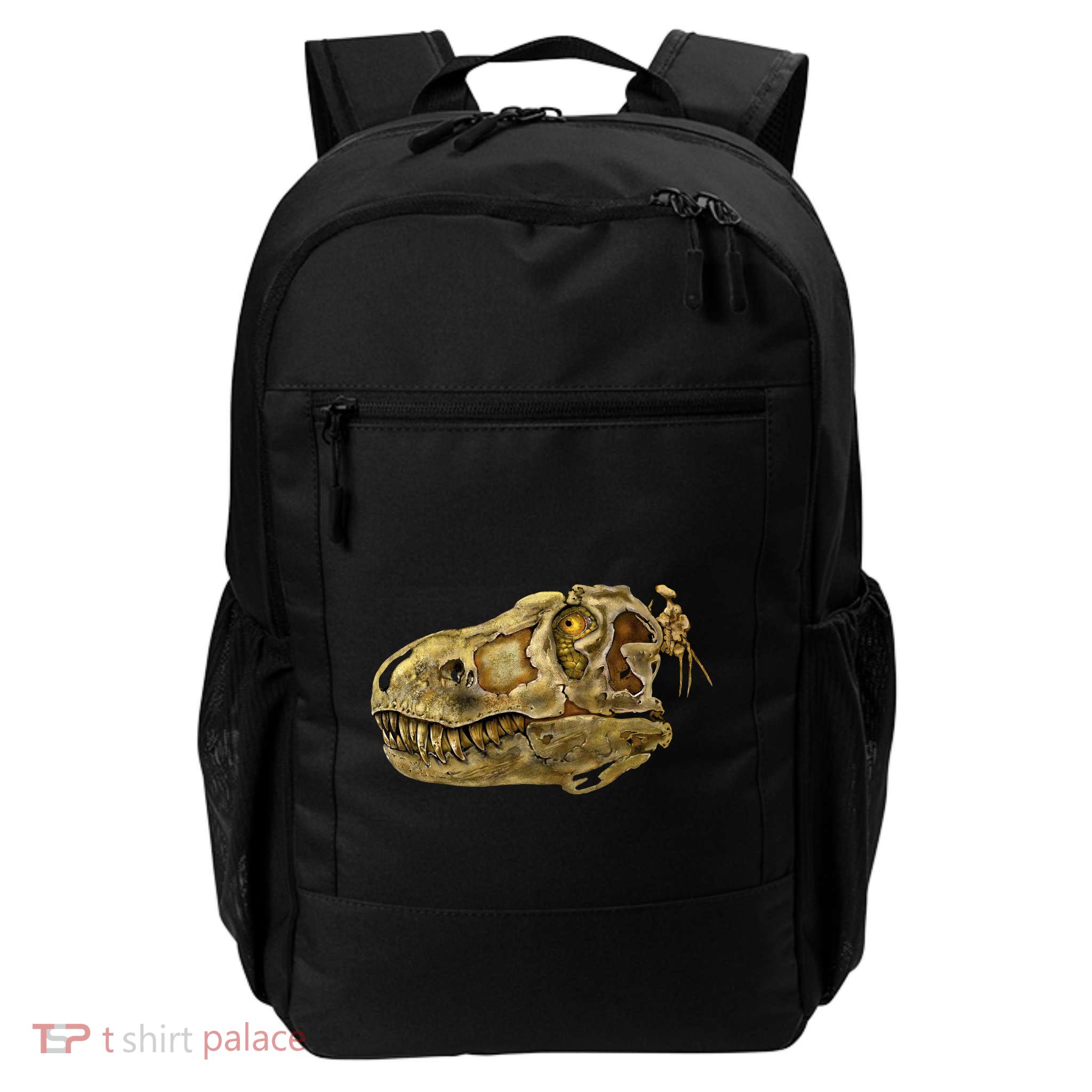 T-Rex Skull Skeleton Head Daily Commute Backpack