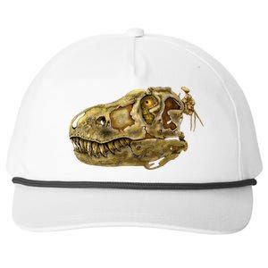 T-Rex Skull Skeleton Head Snapback Five-Panel Rope Hat