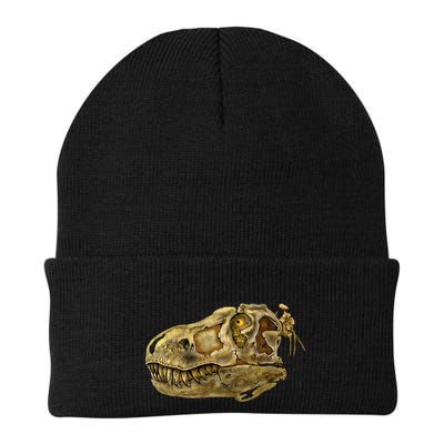T-Rex Skull Skeleton Head Knit Cap Winter Beanie