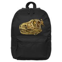 T-Rex Skull Skeleton Head 16 in Basic Backpack