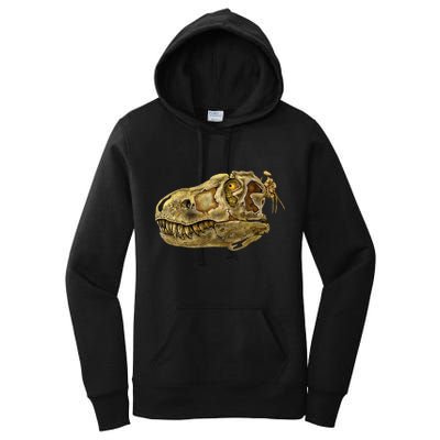 T-Rex Skull Skeleton Head Women's Pullover Hoodie