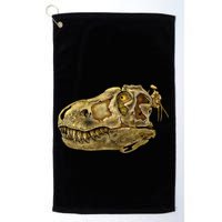 T-Rex Skull Skeleton Head Golf Towel