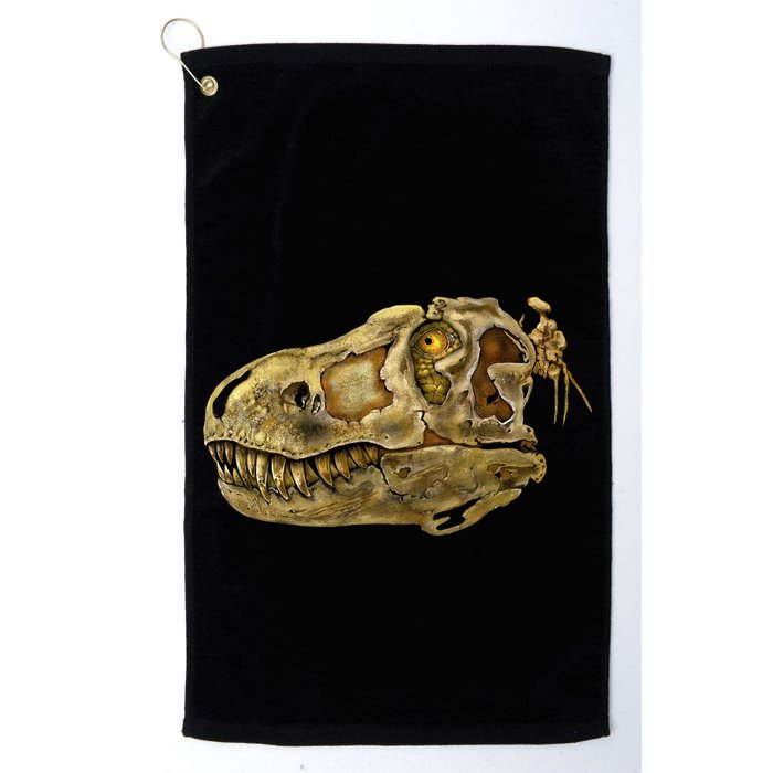 T-Rex Skull Skeleton Head Golf Towel