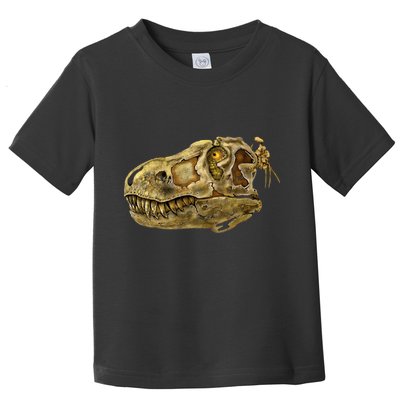 T-Rex Skull Skeleton Head Toddler T-Shirt