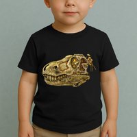 T-Rex Skull Skeleton Head Toddler T-Shirt