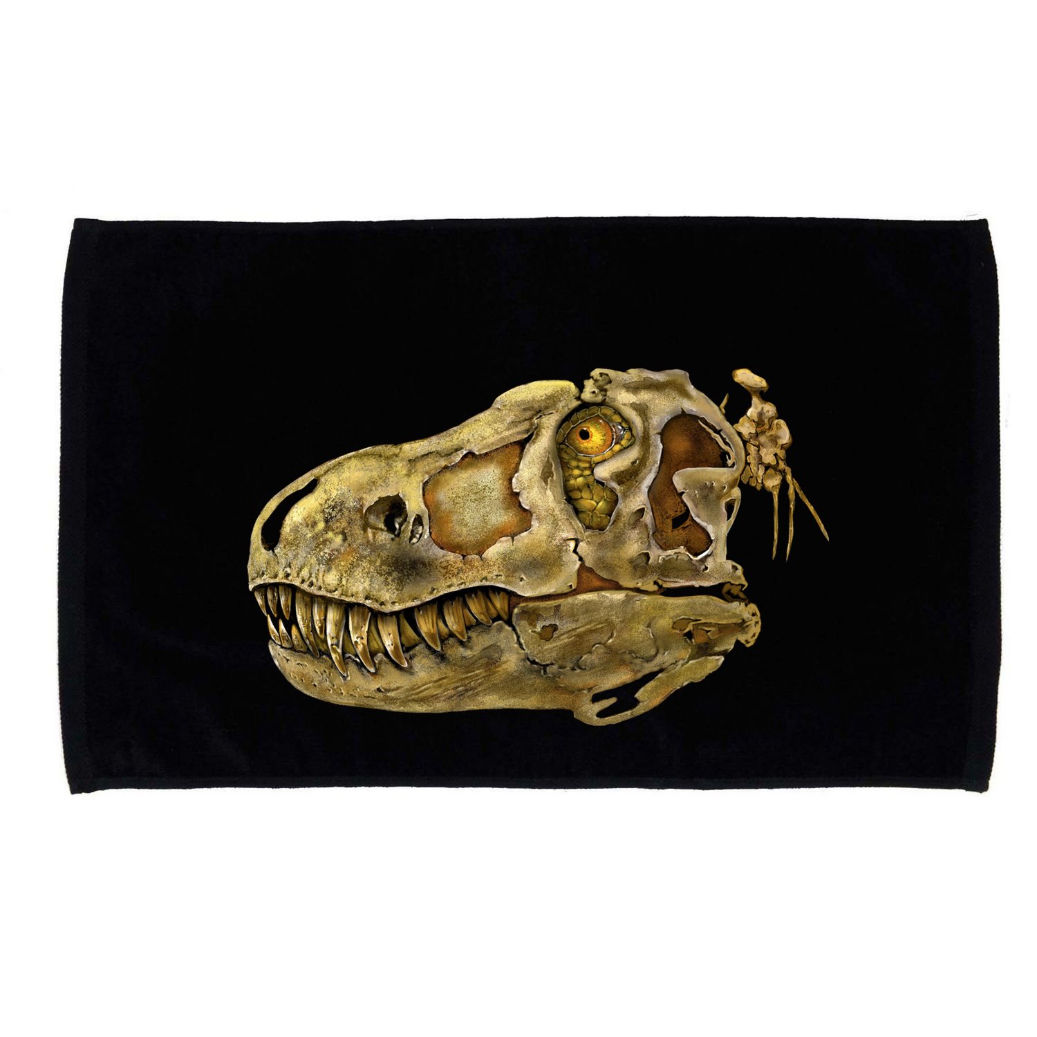 T-Rex Skull Skeleton Head Microfiber Hand Towel