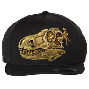 T-Rex Skull Skeleton Head Wool Snapback Cap