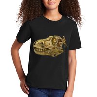 T-Rex Skull Skeleton Head Kids T-Shirt