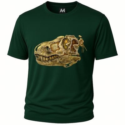 T-Rex Skull Skeleton Head Performance Shirt