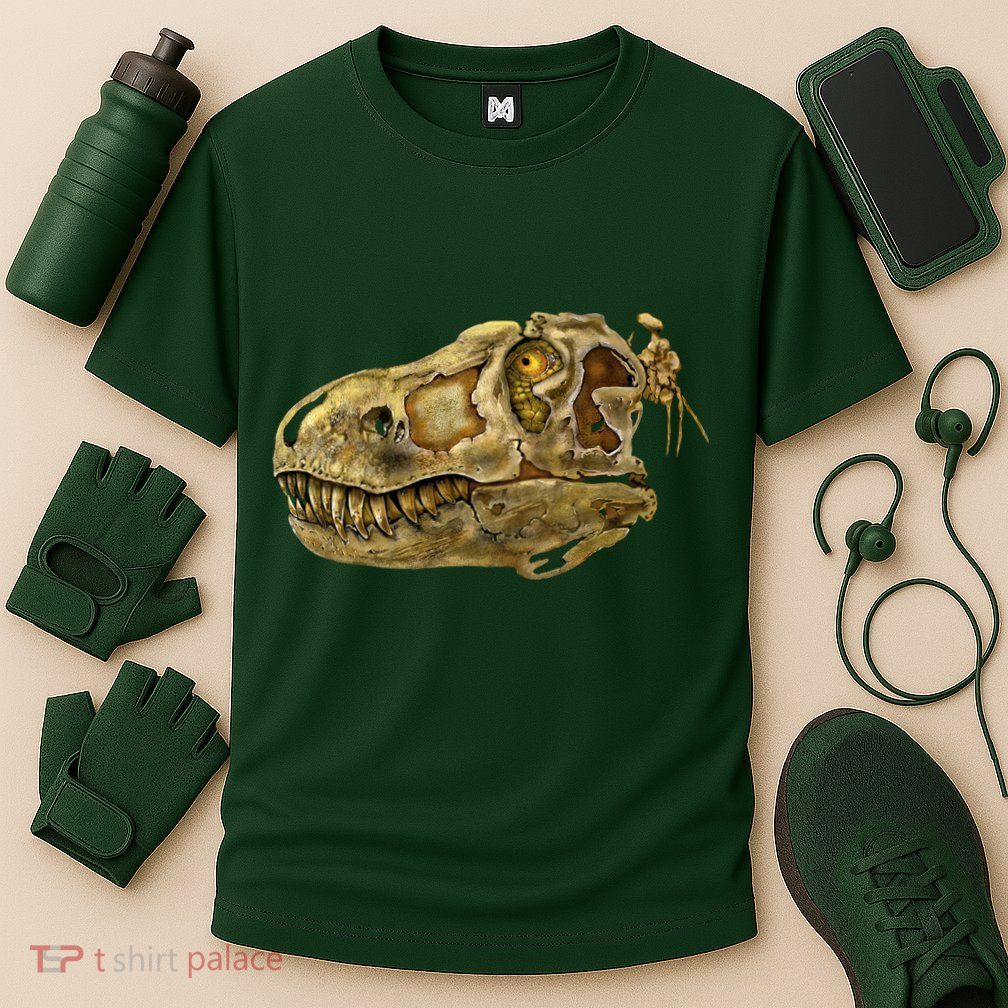 T-Rex Skull Skeleton Head Performance Shirt