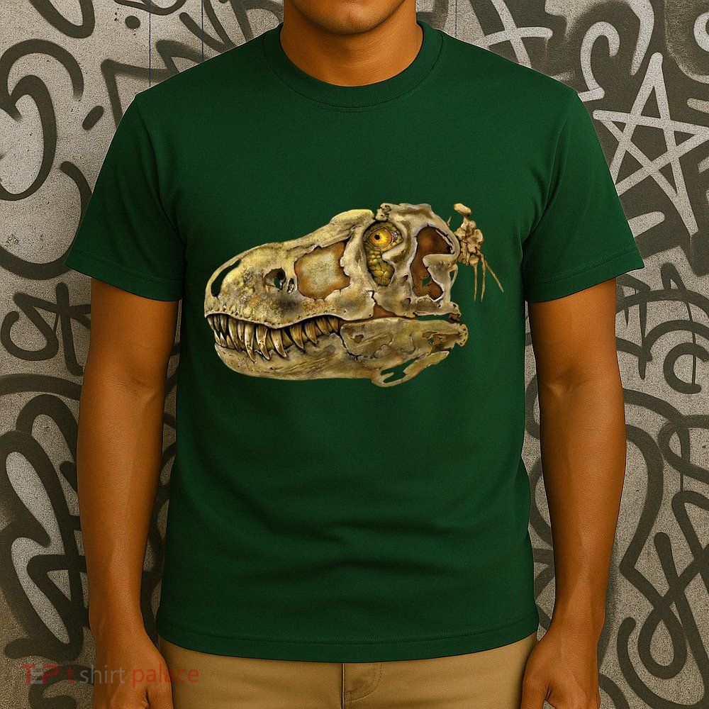 T-Rex Skull Skeleton Head T-Shirt