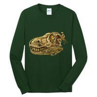 T-Rex Skull Skeleton Head Tall Long Sleeve T-Shirt