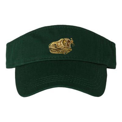 T-Rex Skull Skeleton Head Valucap Bio-Washed Visor