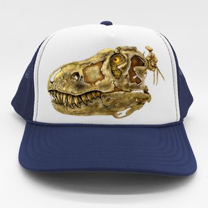 T-Rex Skull Skeleton Head Trucker Hat