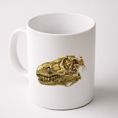 T-Rex Skull Skeleton Head Coffee Mug