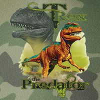 T-Rex The Predator 3D Puff Embossed Legacy Tie Dye Trucker Hat