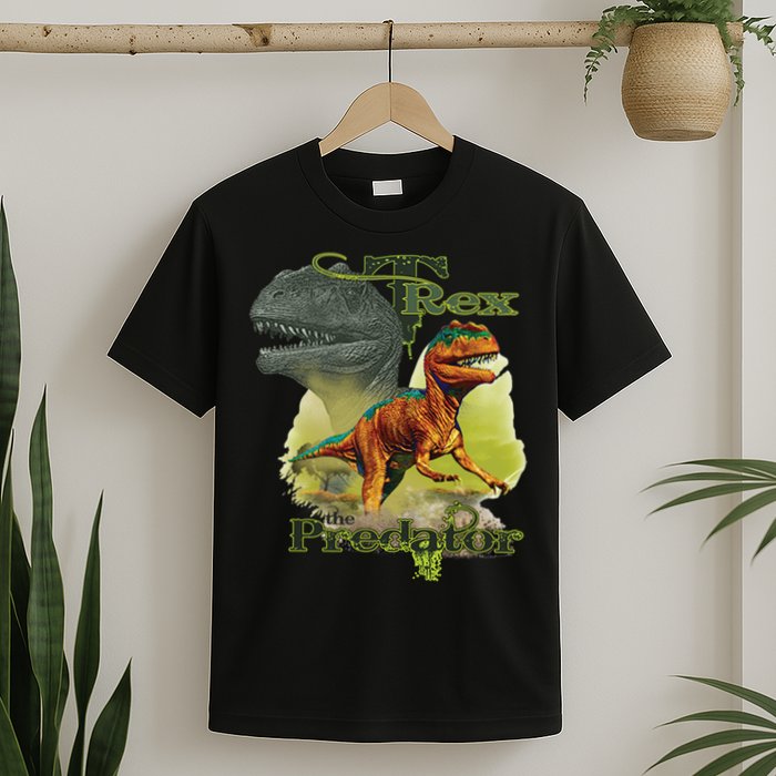 T-Rex The Predator 3D Puff Embossed T-Shirt