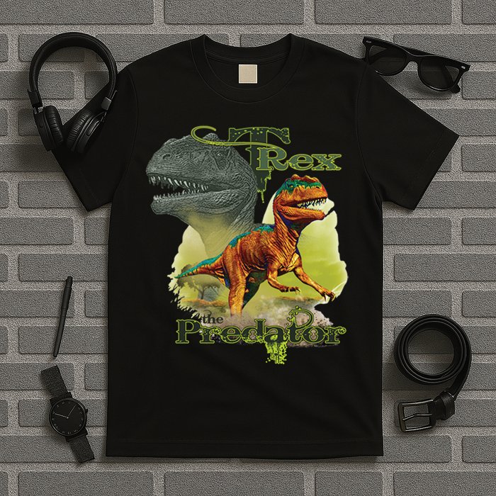 T-Rex The Predator 3D Puff Embossed T-Shirt