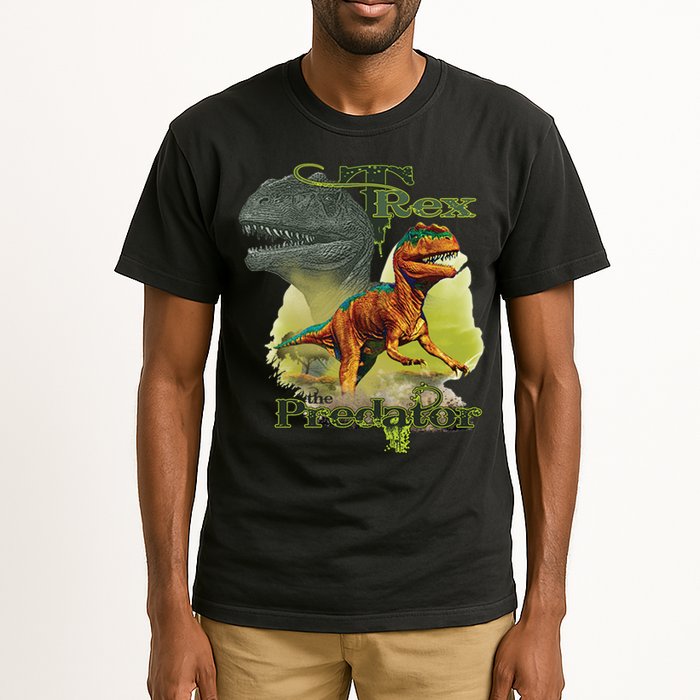 T-Rex The Predator 3D Puff Embossed Tall T-Shirt