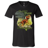 T-Rex The Predator 3D Puff Embossed V-Neck T-Shirt