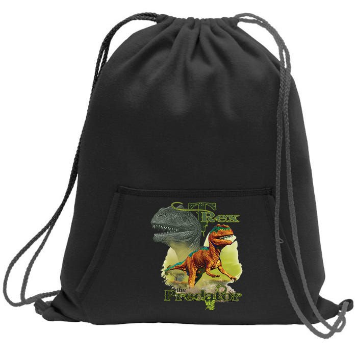 T-Rex The Predator 3D Puff Embossed Sweatshirt Cinch Pack Bag