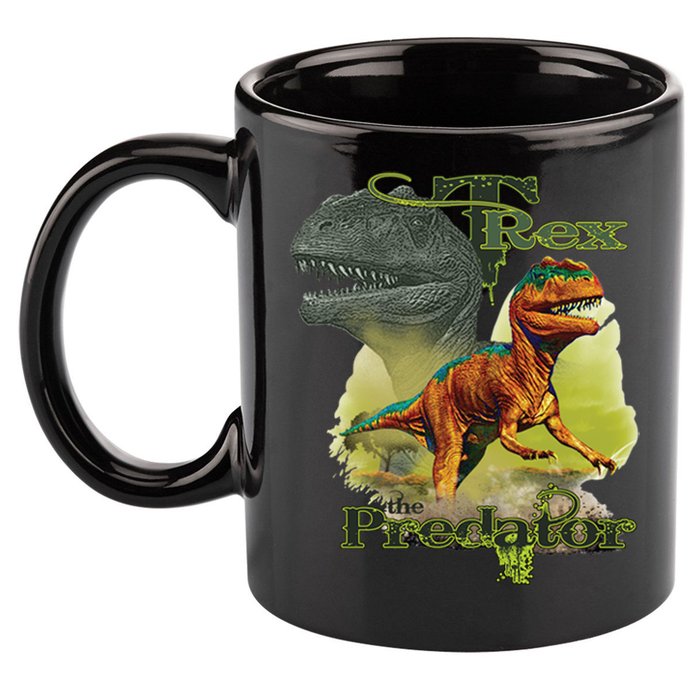 T-Rex The Predator 3D Puff Embossed 11oz C Handle Ceramic Mug