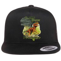 T-Rex The Predator 3D Puff Embossed Flat Bill Trucker Hat