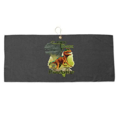 T-Rex The Predator 3D Puff Embossed Large Microfiber Waffle Golf Towel