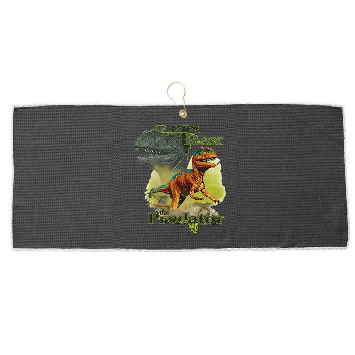T-Rex The Predator 3D Puff Embossed Large Microfiber Waffle Golf Towel