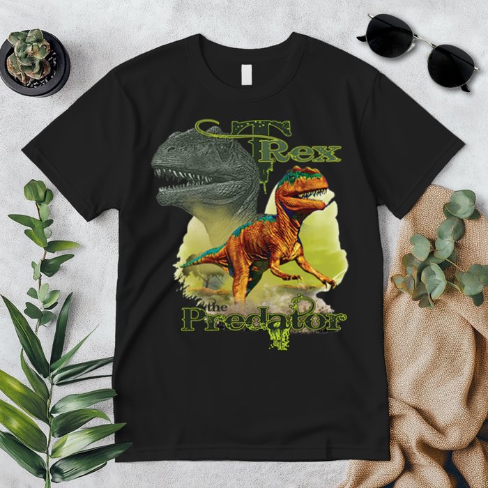 T-Rex The Predator 3D Puff Embossed Premium T-Shirt