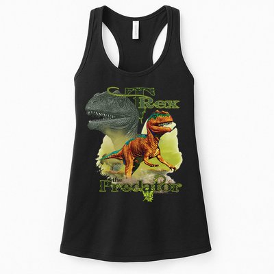 T-Rex The Predator 3D Puff Embossed Womens Tank Top