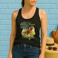 T-Rex The Predator 3D Puff Embossed Womens Tank Top