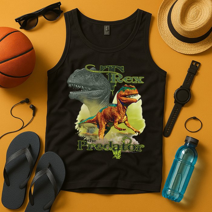 T-Rex The Predator 3D Puff Embossed Tank Top