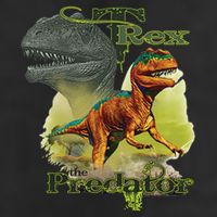 T-Rex The Predator 3D Puff Embossed Golf Towel