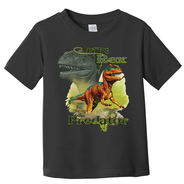 T-Rex The Predator 3D Puff Embossed Toddler T-Shirt